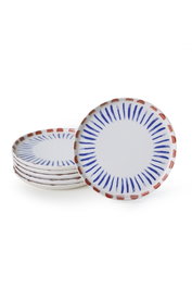 Hermia X000158210000000000000000 Juego para Servir Tartas, Gres Cerámico, Blanco Mate, 22 cm